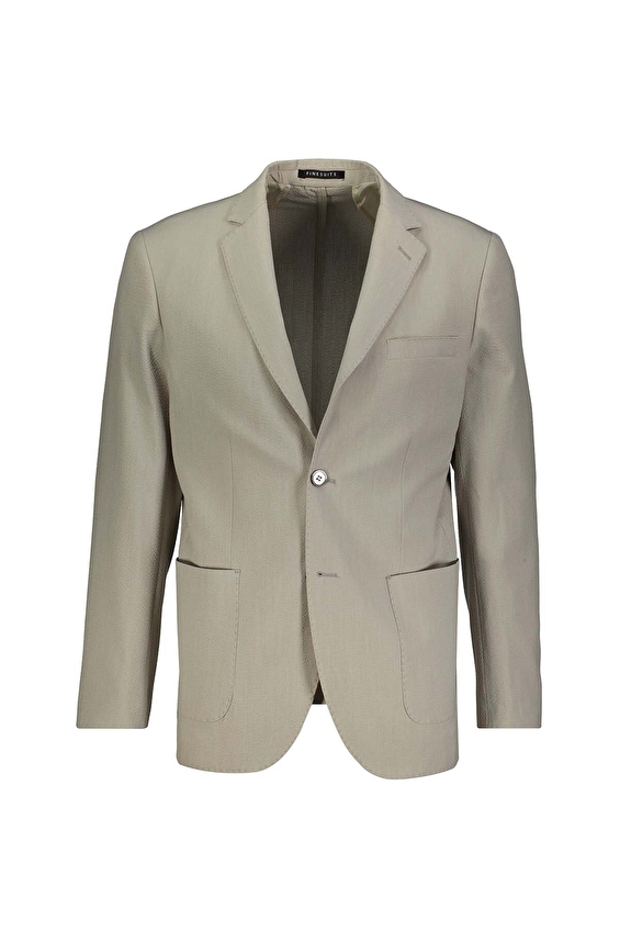 Finesuits Mono Yaka Modern Fit Erkek Ceket 2612105022 CKT6D Gri Finesuits Mono Yaka Modern Fit Erkek Ceket 2612105022 CKT6D Gri