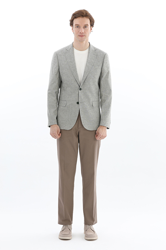 Finesuits Mono Yaka Modern Fit Erkek Ceket 2612105033 Yeşil Finesuits Mono Yaka Modern Fit Erkek Ceket 2612105033 Yeşil