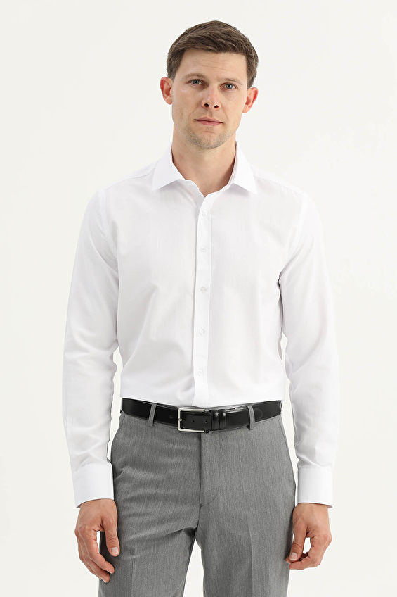 Finesuits Slim Fit Erkek Gömlek 2612104007 Beyaz Finesuits Slim Fit Erkek Gömlek 2612104007 Beyaz
