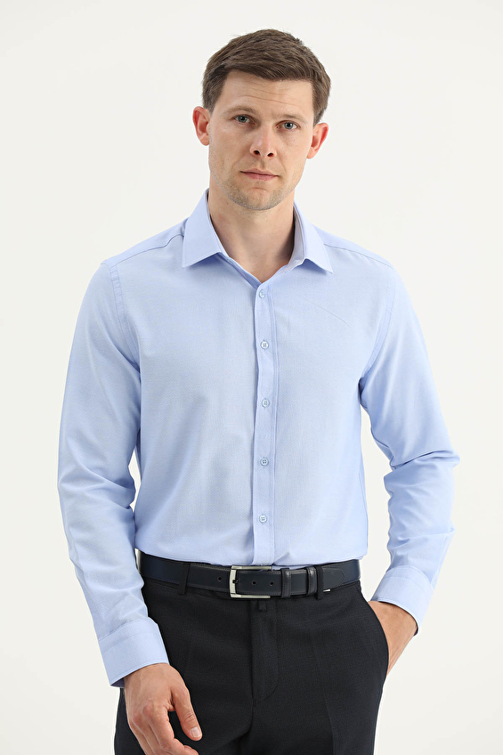 Finesuits Slim Fit Erkek Gömlek 2612104007 Açık mavi Finesuits Slim Fit Erkek Gömlek 2612104007 Açık mavi