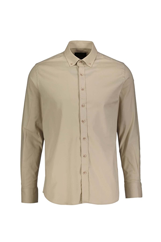 Finesuits Slim Fit Erkek Gömlek 2612104010 Bej Finesuits Slim Fit Erkek Gömlek 2612104010 Bej
