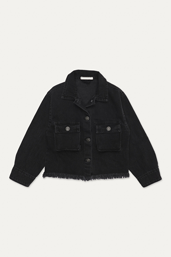 Funfair Kız Çocuk Kot Ceket 2516323001 J K 0255 Siyah Funfair Kız Çocuk Kot Ceket 2516323001 J K 0255 Siyah