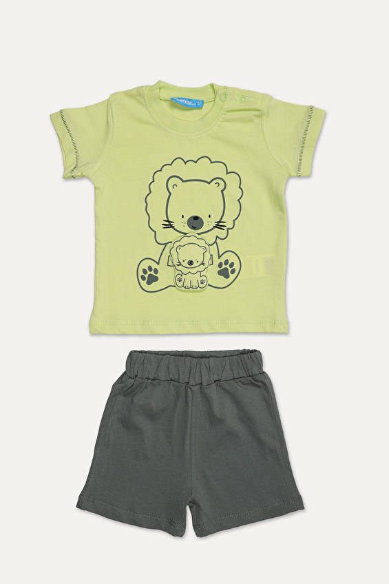 Funfair Regular Fit Bisiklet Yaka Erkek Çocuk Bebek Takımı 2516113008 E Yeşil Funfair Regular Fit Bisiklet Yaka Erkek Çocuk Bebek Takımı 2516113008 E Yeşil