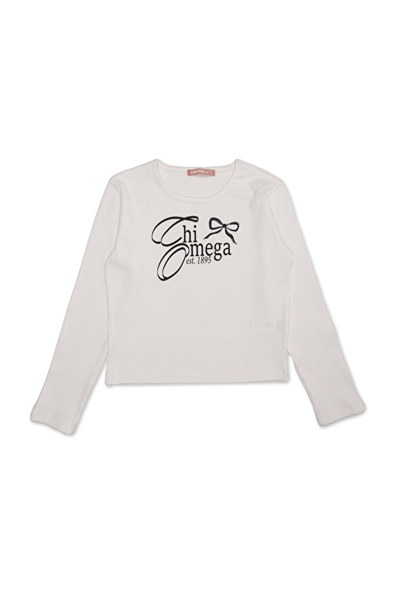 Funfair Kız Çocuk Uzun Kolu Ribanalı Tişört 2516301004.U.K.M0553 Funfair Kız Çocuk Uzun Kolu Ribanalı Tişört 2516301004.U.K.M0553