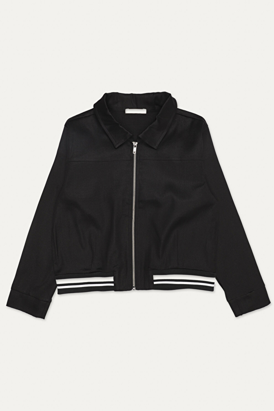 Funfair Kız Çocuk Gabardin Ceket 2516323007 G M0521 Siyah Funfair Kız Çocuk Gabardin Ceket 2516323007 G M0521 Siyah