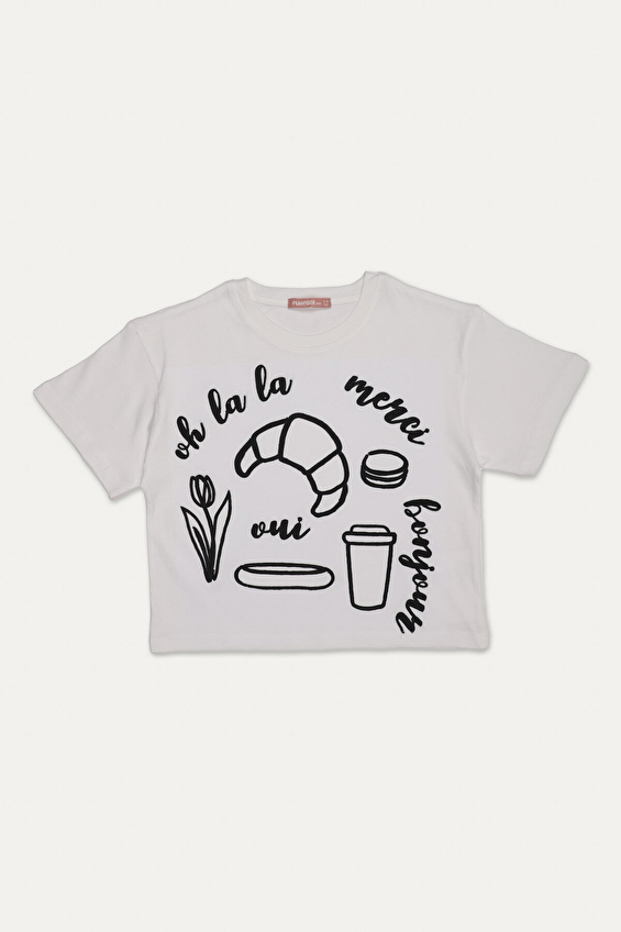 Funfair Kız Çocuk Crop Tişört 2516316057.M0504 Funfair Kız Çocuk Crop Tişört 2516316057.M0504