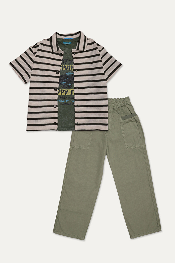 Funfair Erkek Çocuk 3'lü Takım 2516202016 J01028 Haki Funfair Erkek Çocuk 3'lü Takım 2516202016 J01028 Haki
