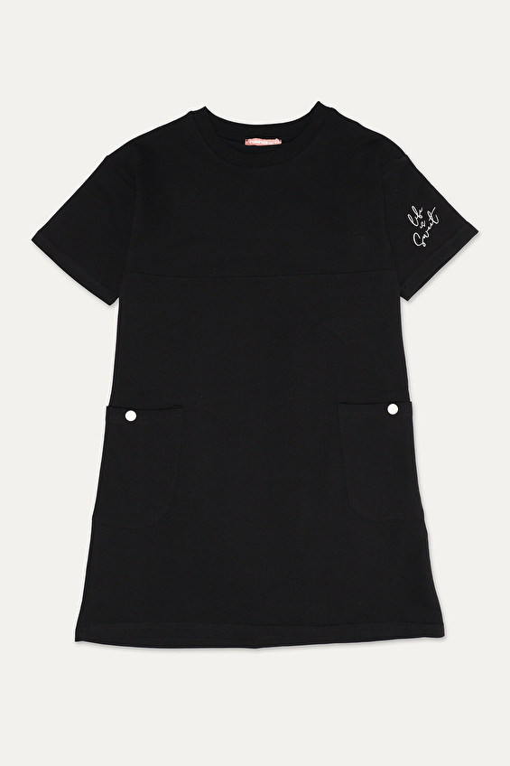 Funfair Kız Çocuk Elbise 2516310024 KC 7708 Siyah Funfair Kız Çocuk Elbise 2516310024 KC 7708 Siyah