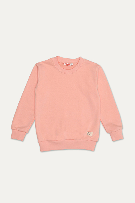 Funfair Regular Fit Bisiklet Yaka 3 İplik Kız Çocuk Basic Sweatshirt 2526325001 B Somon Funfair Regular Fit Bisiklet Yaka 3 İplik Kız Çocuk Basic Sweatshirt 2526325001 B Somon