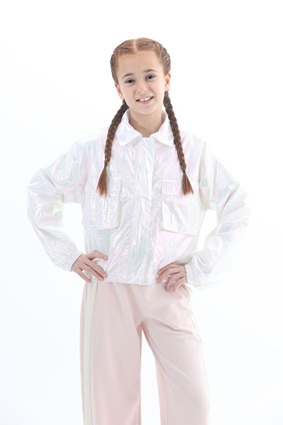 Funfair Gömlek Yaka Fermuarlı Oversize Lastikli Kız Çocuk Yağmurluk 2526322004 J30002 Gümüş Funfair Gömlek Yaka Fermuarlı Oversize Lastikli Kız Çocuk Yağmurluk 2526322004 J30002 Gümüş