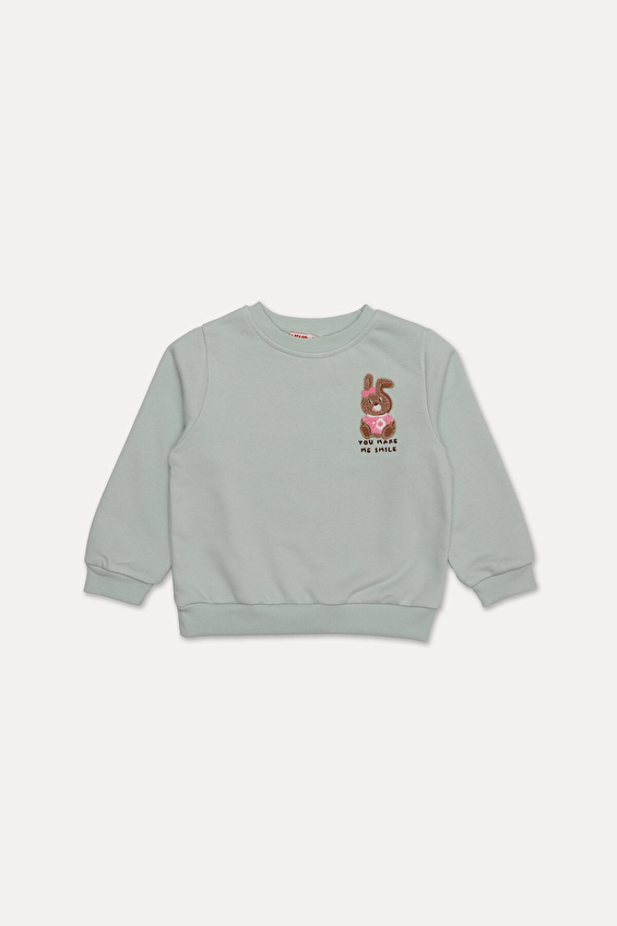 Funfair Regular Fit Bisiklet Yaka 3 İplik Diagonal Kız Çocuk Sweatshirt 2526325009 1085 Mint Funfair Regular Fit Bisiklet Yaka 3 İplik Diagonal Kız Çocuk Sweatshirt 2526325009 1085 Mint