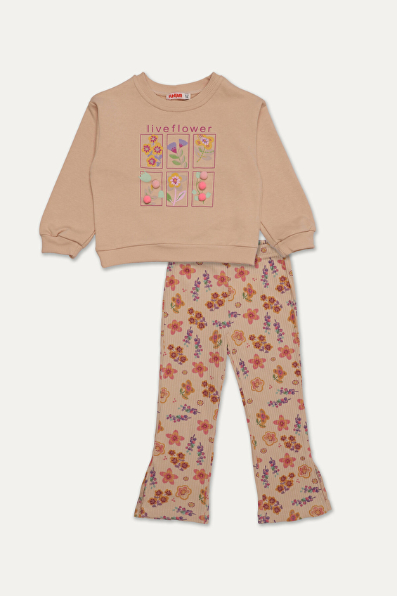 Funfair Beli Lastikli Regular Fit Bisiklet Yaka Düz 3 İplik Diagonal Kız Çocuk Eşofman Takım 2526302018 2635 Bej Funfair Beli Lastikli Regular Fit Bisiklet Yaka Düz 3 İplik Diagonal Kız Çocuk Eşofman Takım 2526302018 2635 Bej