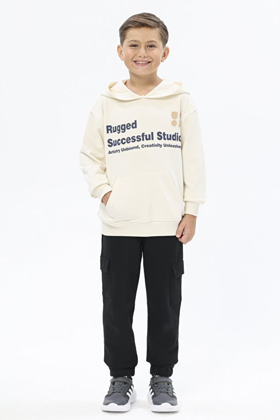 Funfair Regular Fit Bisiklet Yaka 3 İplik Kapüşonlu Erkek Çocuk Sweatshirt 2526207027 K M4102 Krem Funfair Regular Fit Bisiklet Yaka 3 İplik Kapüşonlu Erkek Çocuk Sweatshirt 2526207027 K M4102 Krem