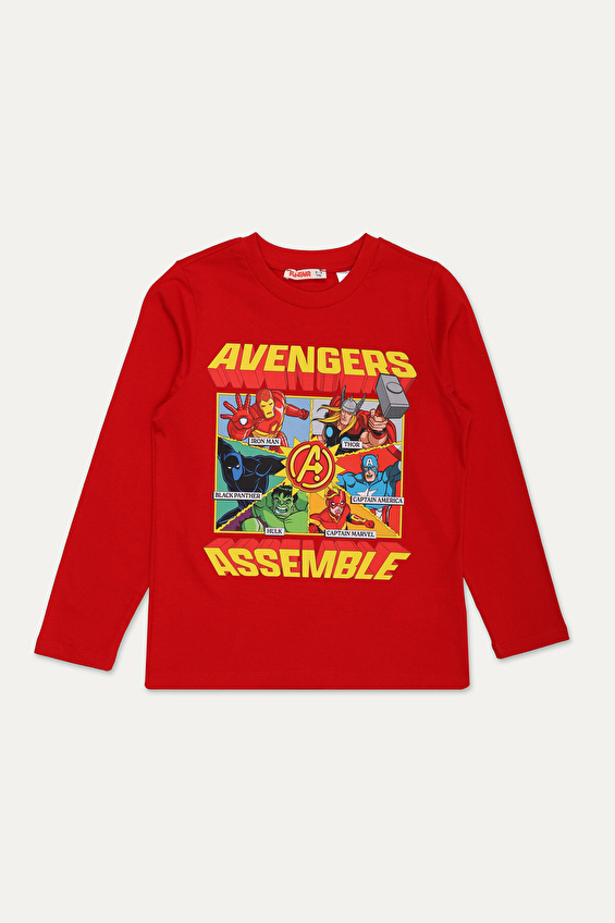 Avengers Regular Fit Bisiklet Yaka Süprem Uzun Kollu Erkek Çocuk Tişört 252OZAV 1001 Kırmızı Avengers Regular Fit Bisiklet Yaka Süprem Uzun Kollu Erkek Çocuk Tişört 252OZAV 1001 Kırmızı