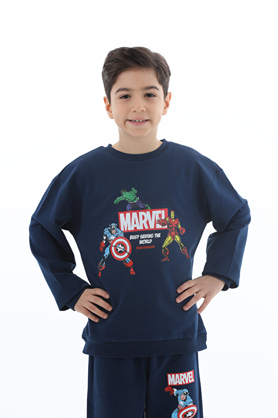 Avengers © Disney Funfair Erkek Çocuk Sweatshirt 252OZAV-1002 Avengers © Disney Funfair Erkek Çocuk Sweatshirt 252OZAV-1002