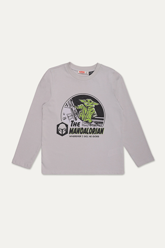 Star Wars Regular Fit Bisiklet Yaka Süprem Uzun Kollu Erkek Çocuk Tişört 252OZSW 1002 Gri Star Wars Regular Fit Bisiklet Yaka Süprem Uzun Kollu Erkek Çocuk Tişört 252OZSW 1002 Gri