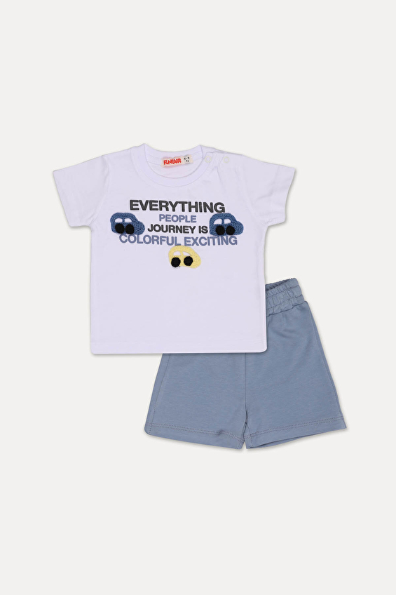 Funfair Erkek Çocuk Bebek Takım 2616113005 E OZ 17 Beyaz Funfair Erkek Çocuk Bebek Takım 2616113005 E OZ 17 Beyaz