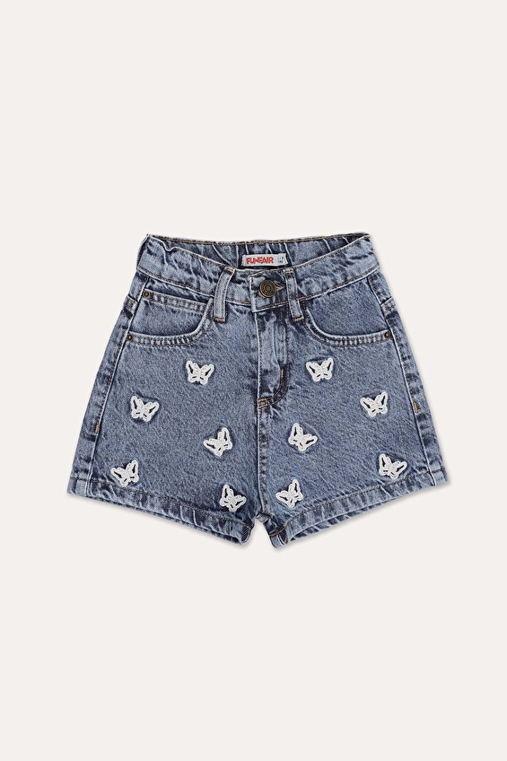 Funfair Kız Çocuk Kot Şort 2616314003.JK.4593 Mavi Funfair Kız Çocuk Kot Şort 2616314003.JK.4593 Mavi