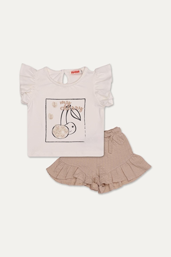 Funfair Kız Çocuk Bebek Takım 2616113008 K 5174 Ekru Funfair Kız Çocuk Bebek Takım 2616113008 K 5174 Ekru