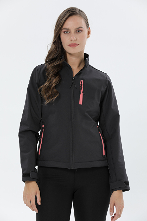 First Company Denim Regular Fit Su Geçirmez Kapüşonsuz Fermuarlı Kadın Softshell Mont 2424BS208101 Antrasit First Company Denim Regular Fit Su Geçirmez Kapüşonsuz Fermuarlı Kadın Softshell Mont 2424BS208101 Antrasit