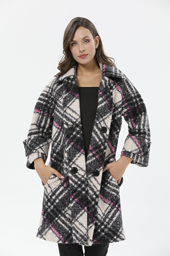 Shefame Kadın Mont 2524BK109010 Mor/gri Shefame Kadın Mont 2524BK109010 Mor/gri