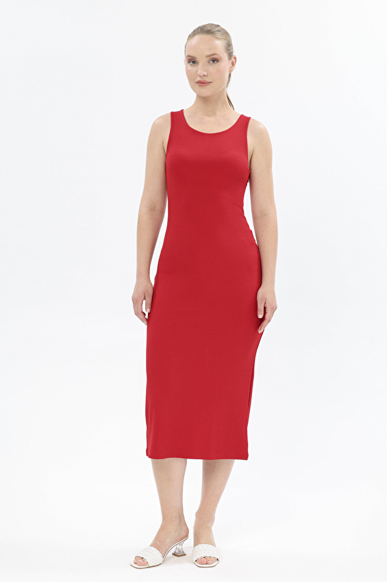 First Company Kadın Elbise 2514BS105101 Kırmızı First Company Kadın Elbise 2514BS105101 Kırmızı