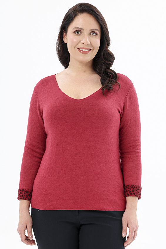 Shefame Kadın Bluz 2424BK103100 Bordo Shefame Kadın Bluz 2424BK103100 Bordo