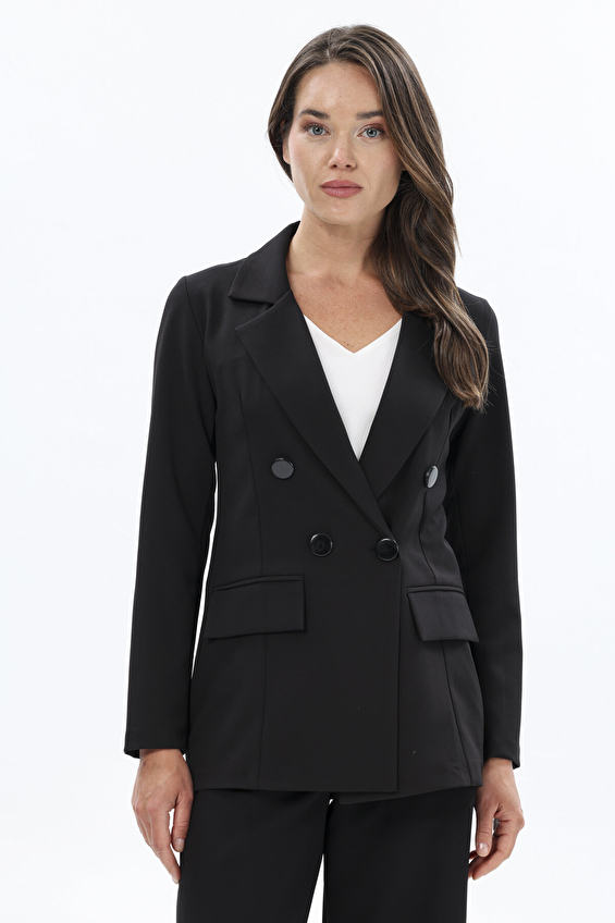 Shefame Kadın Ceket 2514BK102013 Siyah Shefame Kadın Ceket 2514BK102013 Siyah