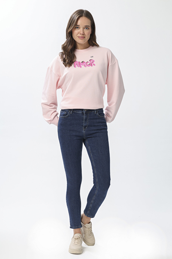 First Company Denim Kadın Kot Pantolon Skinny 2524BS104066 Koyu mavi First Company Denim Kadın Kot Pantolon Skinny 2524BS104066 Koyu mavi