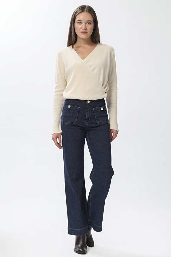 First Company Denim Kadın Pantolon 2524BS1040095 Koyu mavi First Company Denim Kadın Pantolon 2524BS1040095 Koyu mavi