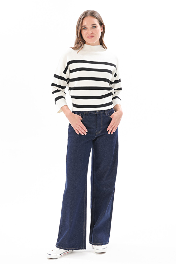 First Company Denim Kadın Pantolon 2524BS1040025 Koyu mavi First Company Denim Kadın Pantolon 2524BS1040025 Koyu mavi