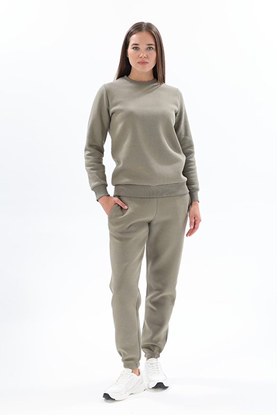 First Company Kadın Sweatshirt 2524BS130130 Haki First Company Kadın Sweatshirt 2524BS130130 Haki