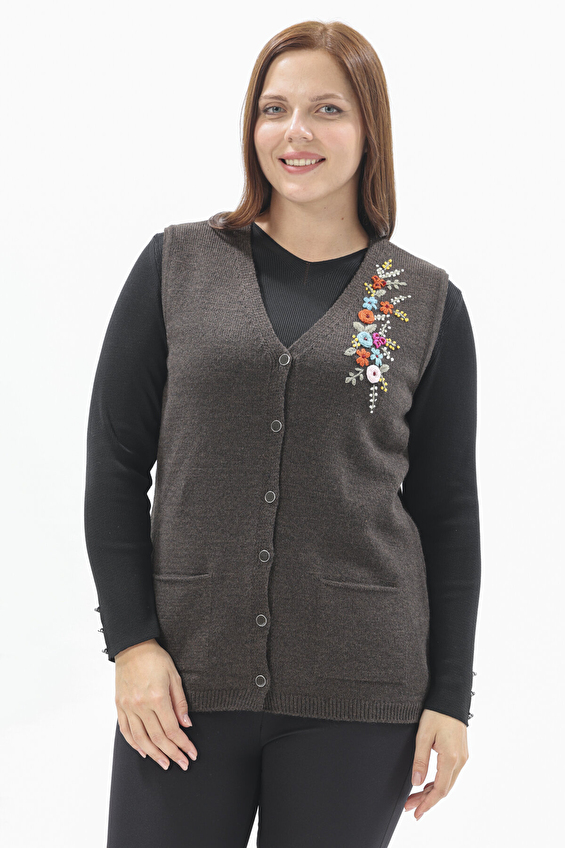 Shefame Kadın Yelek 2524BK114270 Kahve Shefame Kadın Yelek 2524BK114270 Kahve