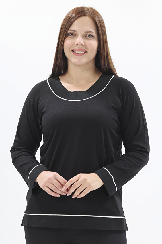 Shefame Kadın Bluz 2524BK103337 Siyah Shefame Kadın Bluz 2524BK103337 Siyah