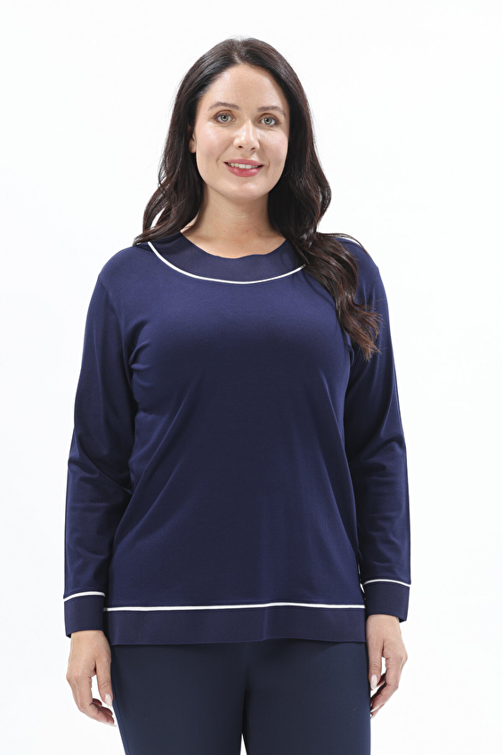 Shefame Kadın Bluz 2524BK103337 Lacivert Shefame Kadın Bluz 2524BK103337 Lacivert