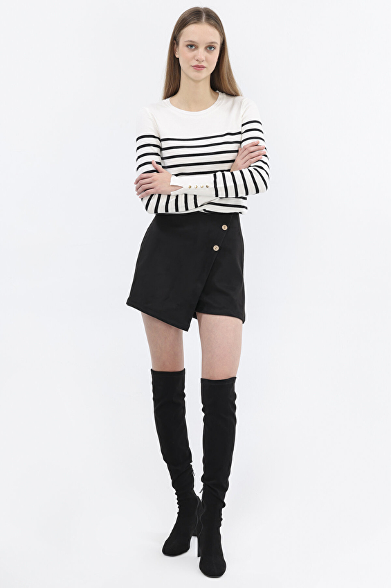 First Company Kadın Şort Etek 2524BS150968 Siyah First Company Kadın Şort Etek 2524BS150968 Siyah