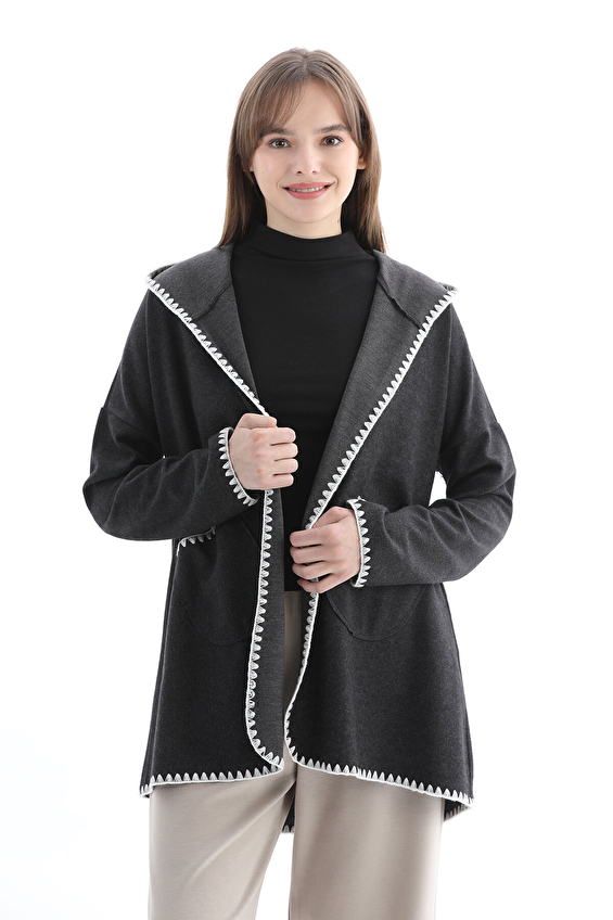 First Company Kadın Hırka 2524BS110919 Füme First Company Kadın Hırka 2524BS110919 Füme