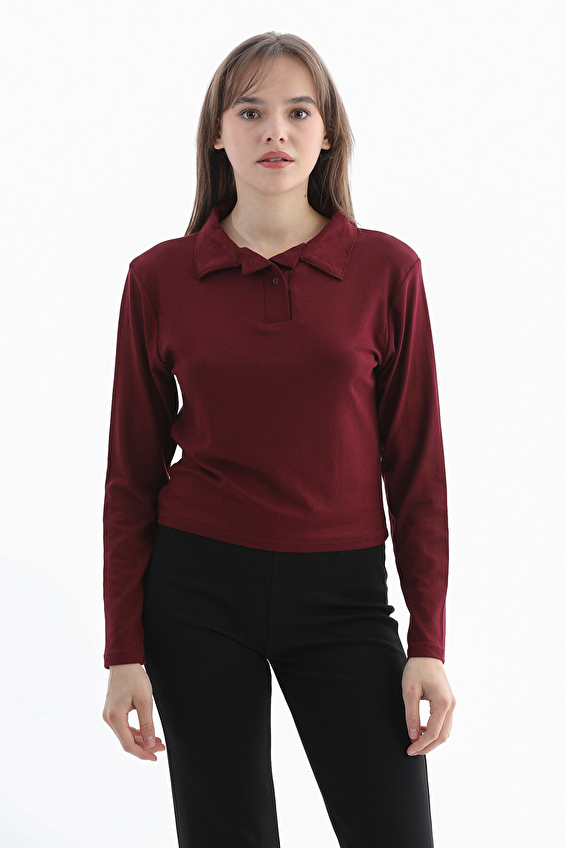 First Company Kadın Bluz 2524BS103817 Bordo First Company Kadın Bluz 2524BS103817 Bordo