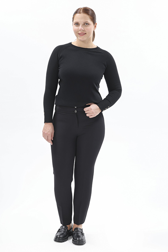 Shefame Kadın Pantolon 2524BK104013 Siyah Shefame Kadın Pantolon 2524BK104013 Siyah