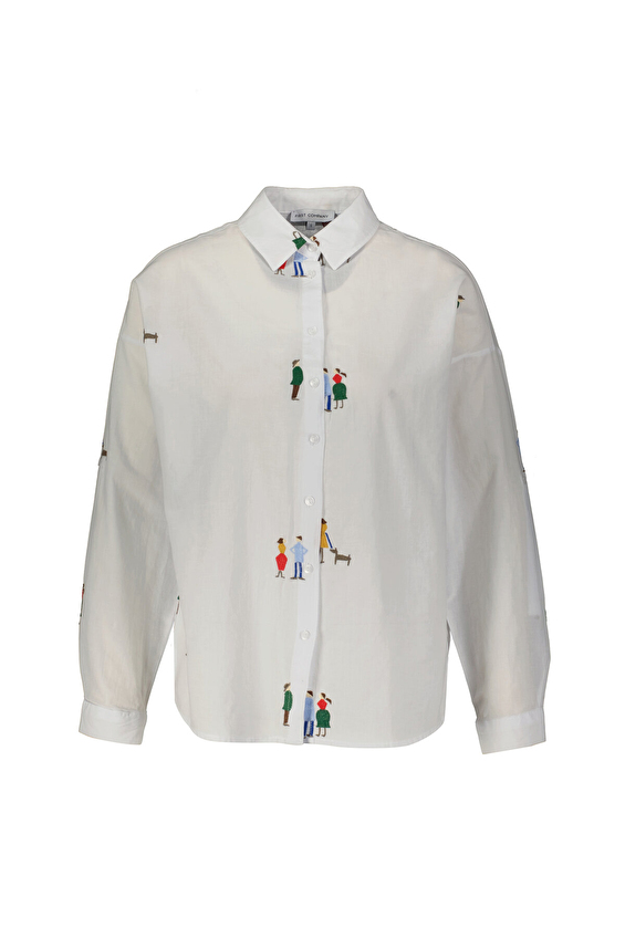 First Company Kadın Gömlek 2524KS114334 Beyaz First Company Kadın Gömlek 2524KS114334 Beyaz