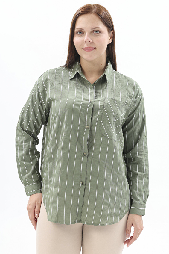 First Company Kadın Gömlek 2524KS114863 Yeşil First Company Kadın Gömlek 2524KS114863 Yeşil
