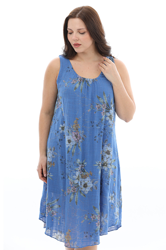 Shefame Kadın Elbise 2614KK105012 Saks Shefame Kadın Elbise 2614KK105012 Saks