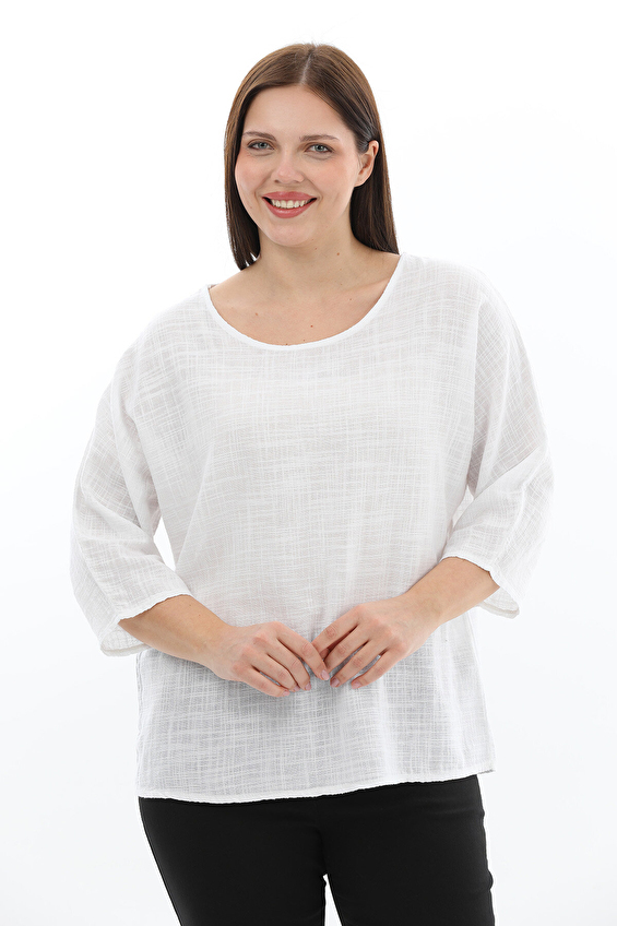 Shefame Kadın Bluz 2614KK110021 Beyaz Shefame Kadın Bluz 2614KK110021 Beyaz
