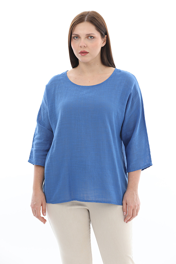 Shefame Kadın Bluz 2614KK110021 Saks Shefame Kadın Bluz 2614KK110021 Saks