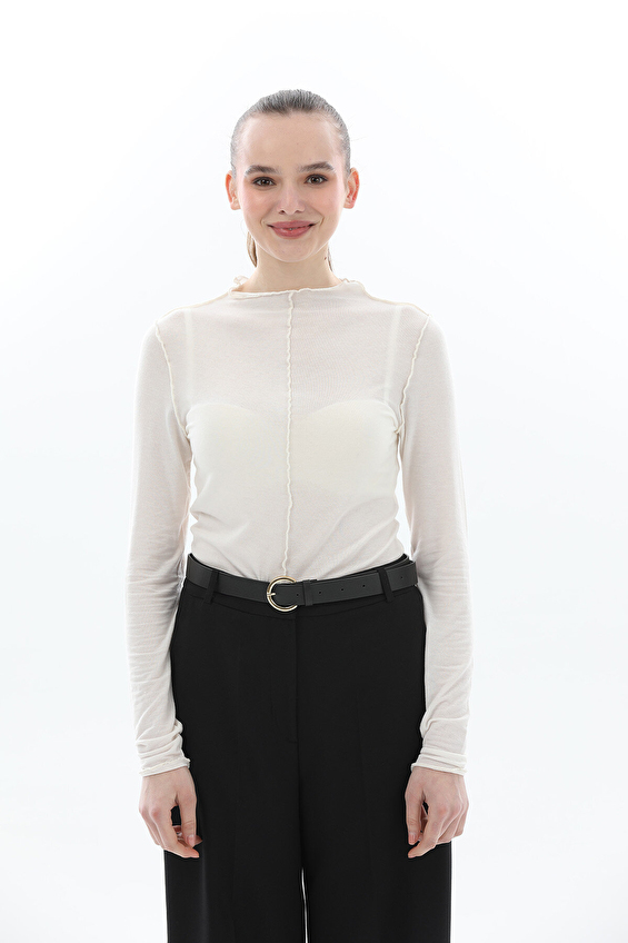 Shefame Kadın Bluz 2614BK110511 Ekru Shefame Kadın Bluz 2614BK110511 Ekru