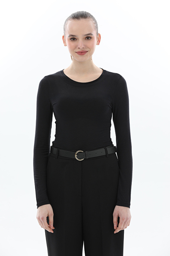 Shefame Kadın Bluz 2614BK110551 Siyah Shefame Kadın Bluz 2614BK110551 Siyah