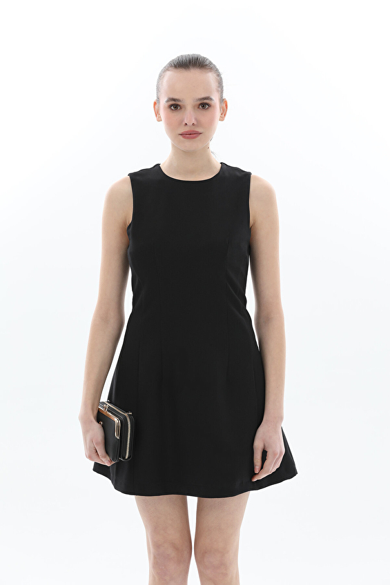 Shefame Bisiklet Yaka Kadın Elbise 2614KK110911 Siyah Shefame Bisiklet Yaka Kadın Elbise 2614KK110911 Siyah