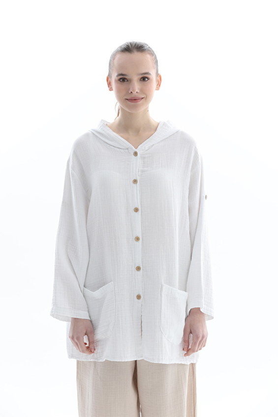 First Company Regular Fit Uzun Kol Kadın Gömlek 2614KS108759 Beyaz First Company Regular Fit Uzun Kol Kadın Gömlek 2614KS108759 Beyaz