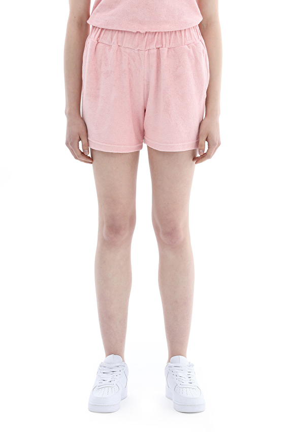 Crew Up Regular Fit Düz Paça Normal Bel Kadın Şort 2614KS106495 Pembe Crew Up Regular Fit Düz Paça Normal Bel Kadın Şort 2614KS106495 Pembe