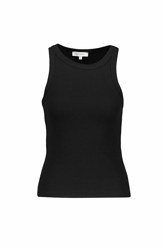 First Company Slim Fit Halter Yaka Kadın Atlet 2614KS121711 Siyah First Company Slim Fit Halter Yaka Kadın Atlet 2614KS121711 Siyah